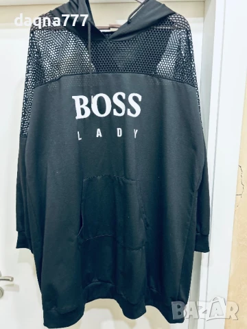 Дамска рокля/ суичър модерна, ежедневна, с качулка, , снимка 3 - Суичъри - 50677675