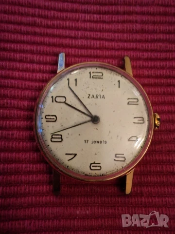 Винтидж мъжки, механичен часовник ЗАРЯ, СССР. , снимка 2 - Мъжки - 50973256