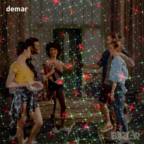 Коледен проектор, 8 празнични модела, за открито/закрито, дистанционно, снимка 4 - Декорация за дома - 52412576