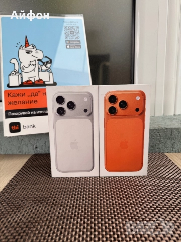 НОВ! 256Gb *ЛИЗИНГ* iPhone 17 Pro Silver / Cosmic Orange /Айфон Гаранц, снимка 2 - Apple iPhone - 51837810