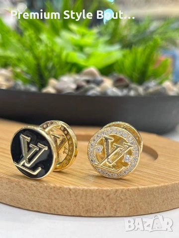 обеци от висококачествена стомана  Louis Vuitton celine ysl saint laurent fendi , снимка 5 - Обеци - 53744762