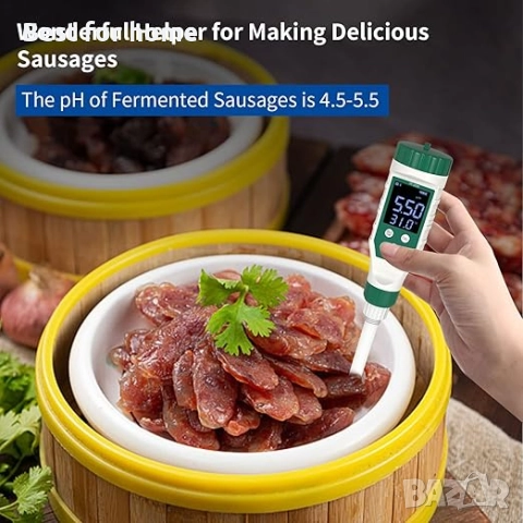 YY-1030 Интелигентен Bluetooth pH метър за храни, снимка 5 - Обзавеждане на кухня - 52263770