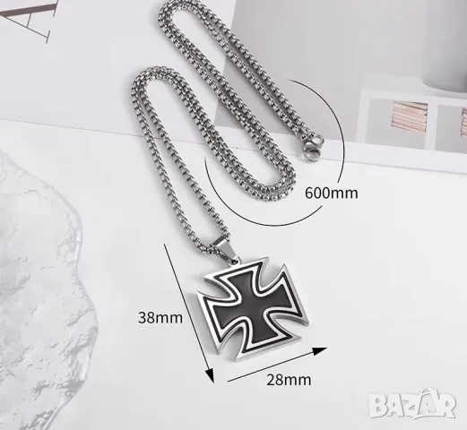 SS 23 Командирски Железен Германски Кръст за Храброст Масонски Медальон Немски Кръст Железен Кръст, снимка 2 - Антикварни и старинни предмети - 50082224