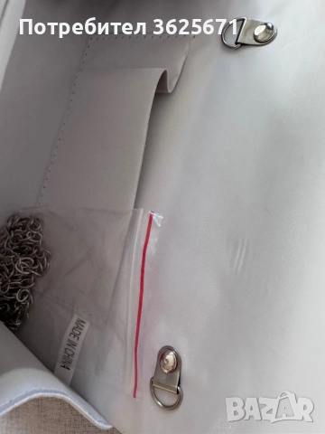 Бяла сватбена/елегантна чанта, снимка 5 - Чанти - 51700048