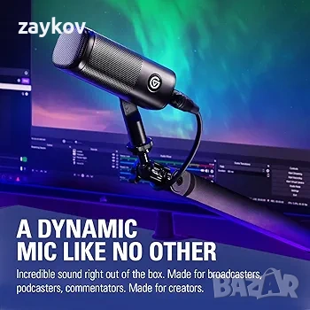 Elgato Wave DX - Динамичен XLR микрофон, кардиоидна схема, шумопотискане , снимка 2 - Други - 54201199