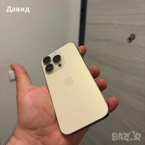 iPhone 14 Pro Gold 128gb 80% батерия, снимка 3 - Apple iPhone - 54231647