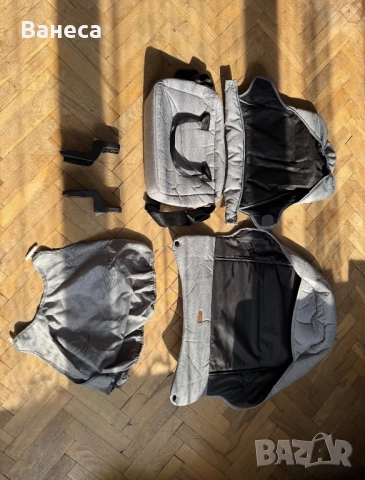 Детска количка Cangaroo Ellada 3в1 сив, снимка 6 - Детски колички - 52597730