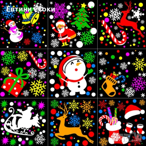 Коледна LED прожекционна лампа XL-725 с магически светлинни мотиви, снимка 7 - Други - 52083642