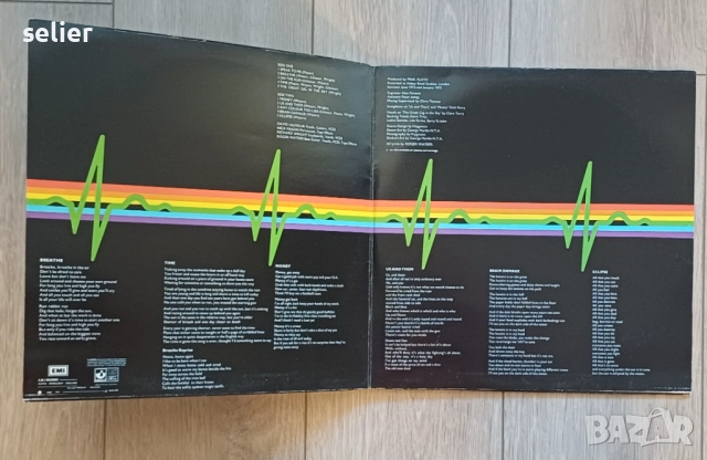 Pink Floyd – The Dark Side Of The Moon Издание 🇵🇹 Portugal 1973г-GATEFOLD Състояние на винила:визу, снимка 2 - Грамофонни плочи - 52845760
