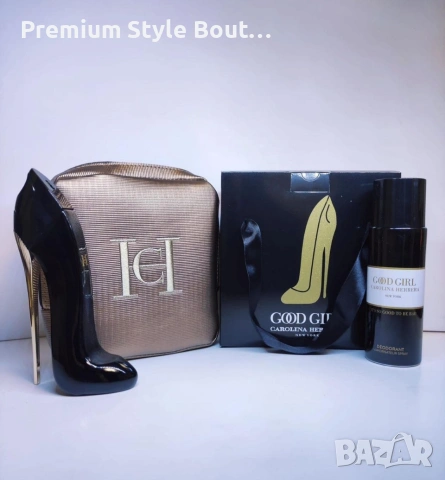 комплект парфюм, дезодорант,кутия и чанта  good girl 