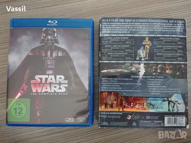 STARWARS 6 Films! Blu-Ray star wars blu ray, снимка 3 - Blu-Ray филми - 45687535