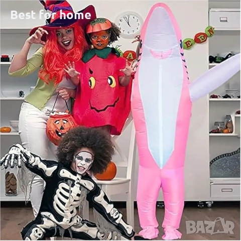 Надуваем костюм на акула FXICH за възрастни, костюм за Хелоуин, маскарад, снимка 4 - Други стоки за дома - 51798371