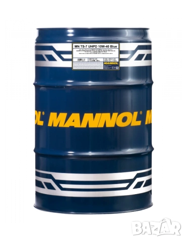 Масло за тежкотоварни MANNOL TS-7 UHPD 10W-40 Blue 208L