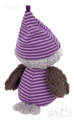 Висококачествена плюшена играчка на NICI, Бухалът с пижама и шапка Олафина, снимка 6 - Плюшени играчки - 44974996