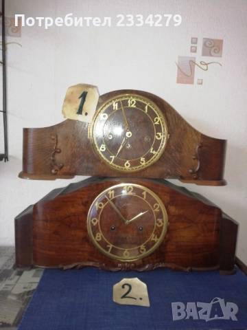 Стари каминни настолни часовници от различни години и часовникари., снимка 3 - Антикварни и старинни предмети - 52017186