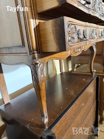 Класически скрин в стил Луи XV - масивно дърво, снимка 6 - Скринове - 52834962