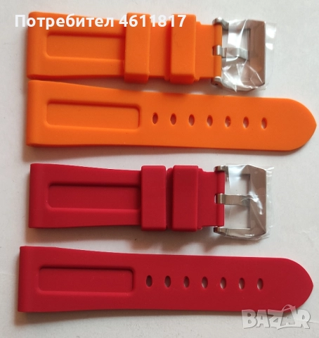 Силиконови каишки PANERAI 26мм, снимка 5 - Каишки за часовници - 52107488
