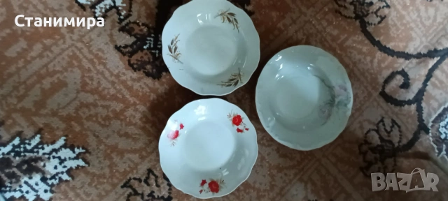 порцеланови чинии - ретро, снимка 7 - Чинии - 54257754