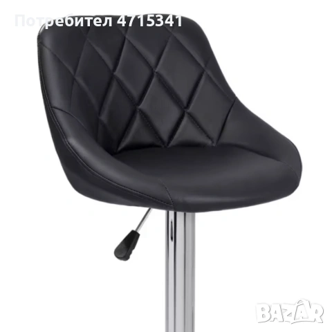 Бар стол регулируем, въртящ си, снимка 3 - Столове - 53203408