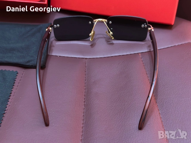 НОВИ Слънчеви очила Cartier безрамкови с пълен комплект аксесоари, снимка 4 - Слънчеви и диоптрични очила - 53925789