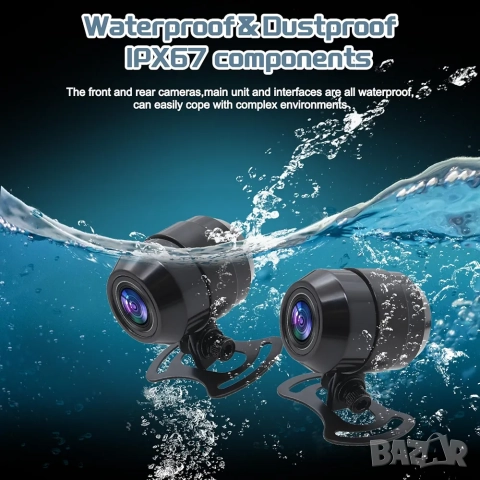 Навигация и видеорегистратор с Apple car play и Android Auto за мотоциклети и скутери , снимка 10 - Аксесоари и консумативи - 52966386