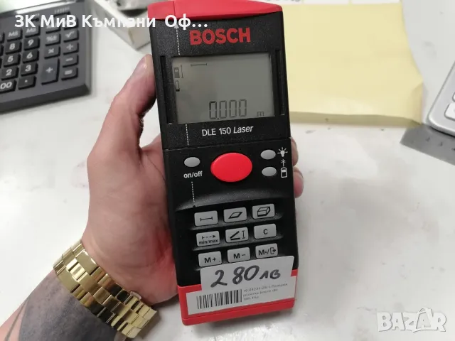 Лазерна ролетка Bosch DLE 150 Laser, снимка 1 - Други инструменти - 49589932