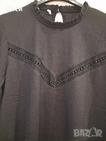 Дамска Блуза с дантела, снимка 2 - Блузи с дълъг ръкав и пуловери - 53954762