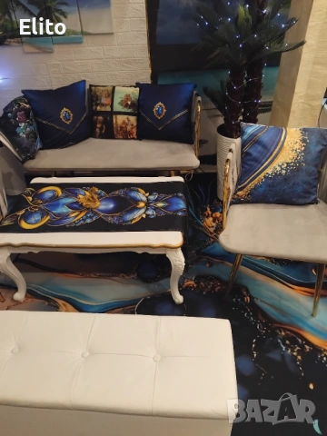 Холна гарнитура, снимка 3 - Дивани и мека мебел - 53468678