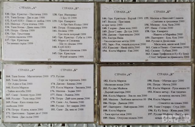 Ретро Поп Фолк Колекция 20 бр. аудио касети 1987-2020 г., снимка 7 - Аудио касети - 46245032