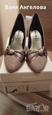 Естествен велур38, снимка 6 - Дамски елегантни обувки - 51737928