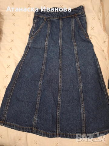 Детска дънкова пола, снимка 3 - Детски рокли и поли - 54099514