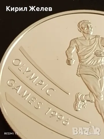 Сребърна монета 100 франка 1994г. Джибути XXVI Летни олимпийски игри Атланта 50110, снимка 10 - Нумизматика и бонистика - 50066894