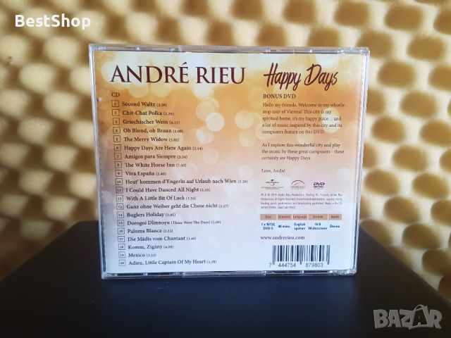André Rieu - Happy Days, снимка 2 - CD дискове - 46171697