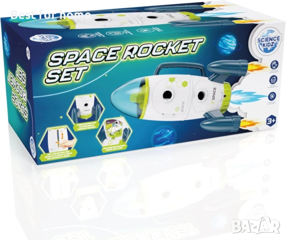 Комплект космическа ракета Science Kidz - Космически играчки за деца на възраст 3, 4, 5 години , снимка 9 - Други - 54070468
