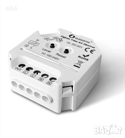 Димер за димируеми LED халогенни лампи, трансформатори и осветителни тела с бутонно свързване , снимка 9 - Друга електроника - 53239112