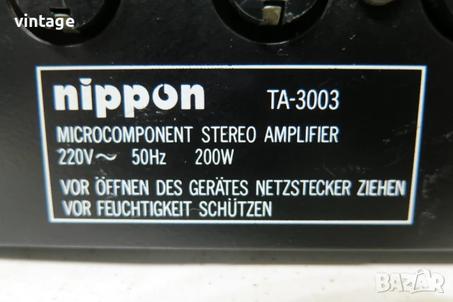 Nippon TA-3003, снимка 5 - Ресийвъри, усилватели, смесителни пултове - 50839201