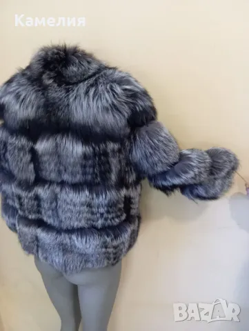 Палто от сребърна лисица , снимка 7 - Палта, манта - 49942176