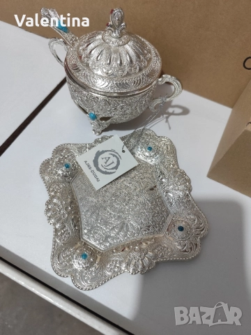 Захарница от метал и стъкло, Дубай, снимка 5 - Декорация за дома - 51618351