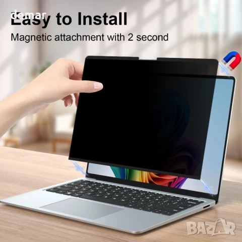 STARY Магнитен екран за поверителност за 13,5-инчов Surface Laptop 5-1, снимка 5 - Лаптоп аксесоари - 51216057