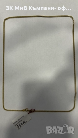 златен синджир 3.4 гр     05891-25/3, снимка 2 - Колиета, медальони, синджири - 52722901