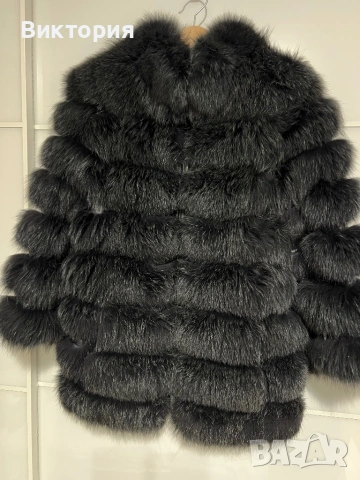 Палто естествен косъм лисица, снимка 2 - Палта, манта - 53052687
