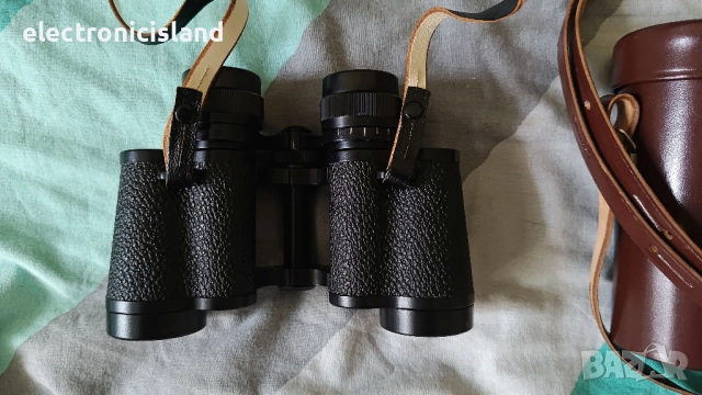 Нов ретро бинокъл Карл Цайс Йена Carl Zeiss Jena Deltrintem 8x30 с кожен калъф, инструкция и кутия, снимка 4 - Други ценни предмети - 51693828