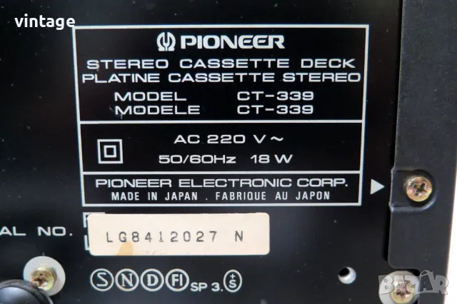 Pioneer CT-339, снимка 7 - Декове - 47558420