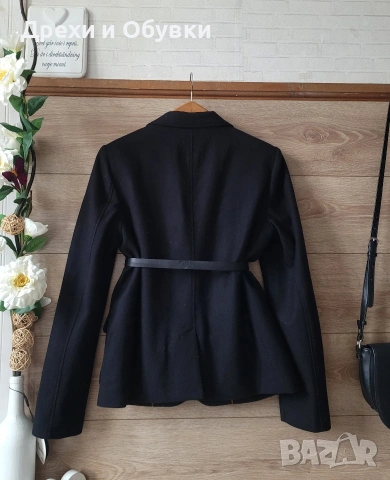 Черно сако вълна ESPRIT , снимка 6 - Блузи с дълъг ръкав и пуловери - 52544440