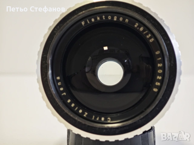 обектив Carl Zeiss Jena Flektogon 35mm f/2.8 M42, снимка 6 - Обективи и филтри - 53328660