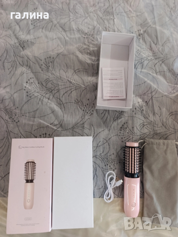 Big Wave GT2305 – Безжична четка за изправяне и накъдряне на коса, снимка 4 - Преси за коса - 52381461