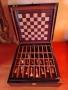 Луксозна кутия с настолни игри шах,табла,карти,домино,зарове, снимка 7