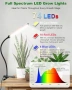 Нова Лампа за растения LED пълен спектър 74 диода таймер 4/8/12H стая, снимка 4