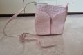 Розова малка чанта естествена кожа, снимка 1