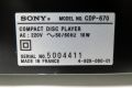 Sony CDP-670 Compact Disc Player, снимка 7